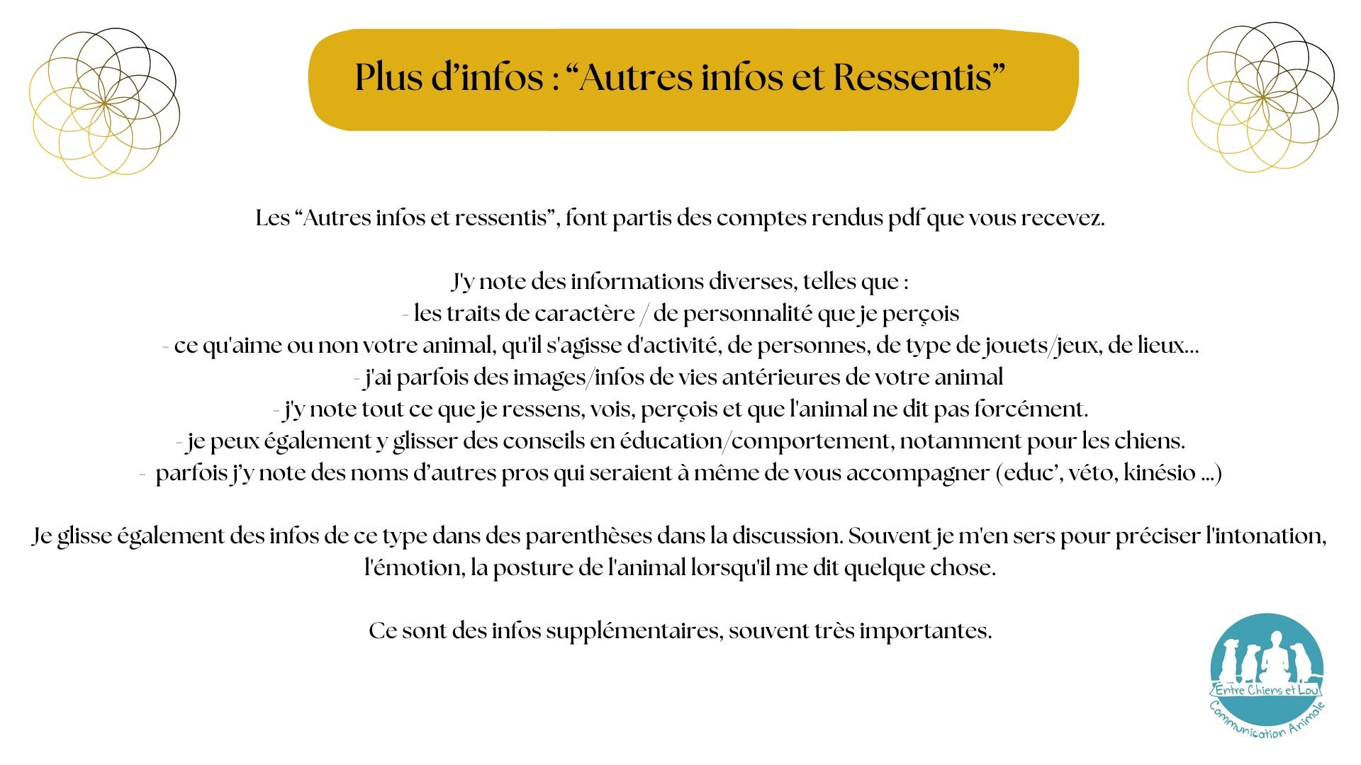 AUTRES INFOS