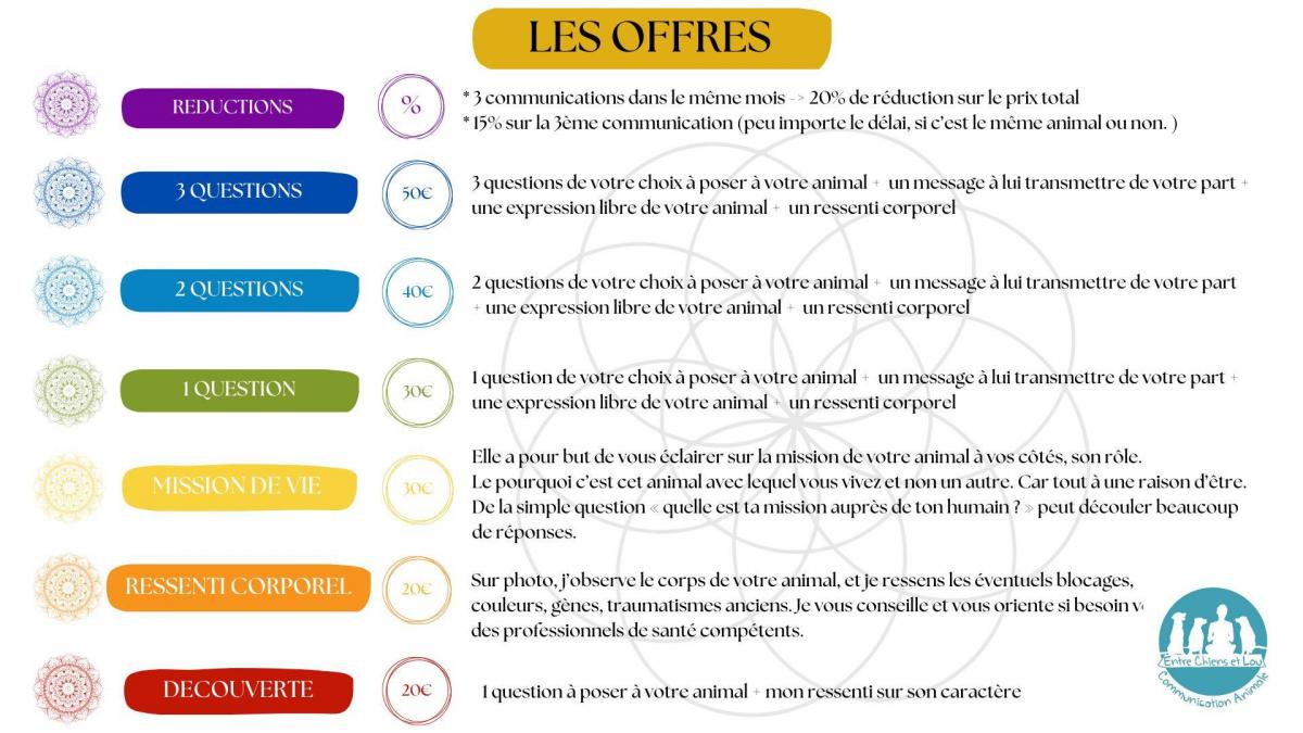 OFFRES ET TARIFS